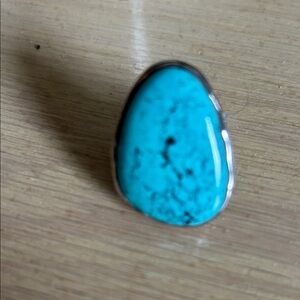 Silpada .825 Sterling Turquoise Stone Ring